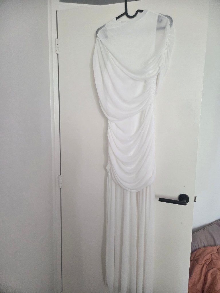 witte jurk L, Ophalen, Nieuw, Wit
