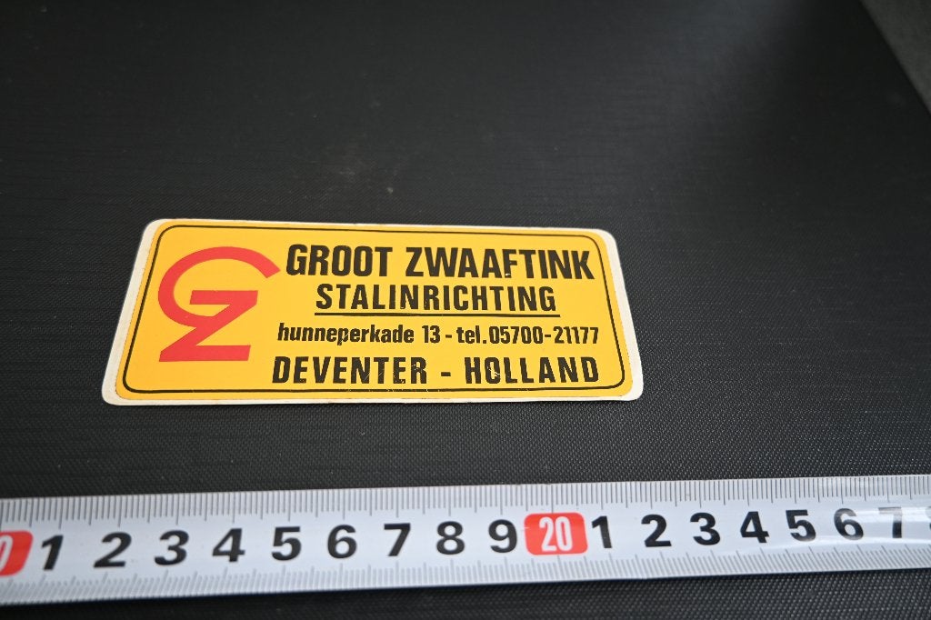sticker Deventer GROOT ZWAAFTINK stalinrichting Hunneperkade, Ophalen, Zo goed als nieuw