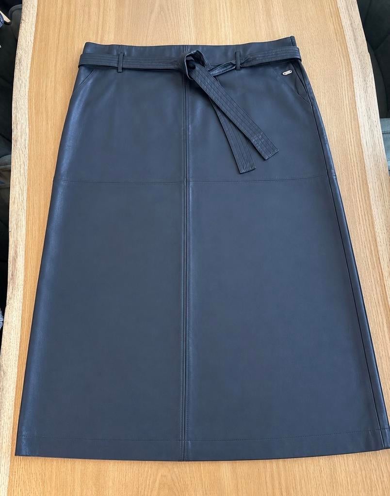 HV Society Leren Rok Maat 44, Blauw, Maat 42/44 (L), Ophalen of Verzenden, Zo goed als nieuw
