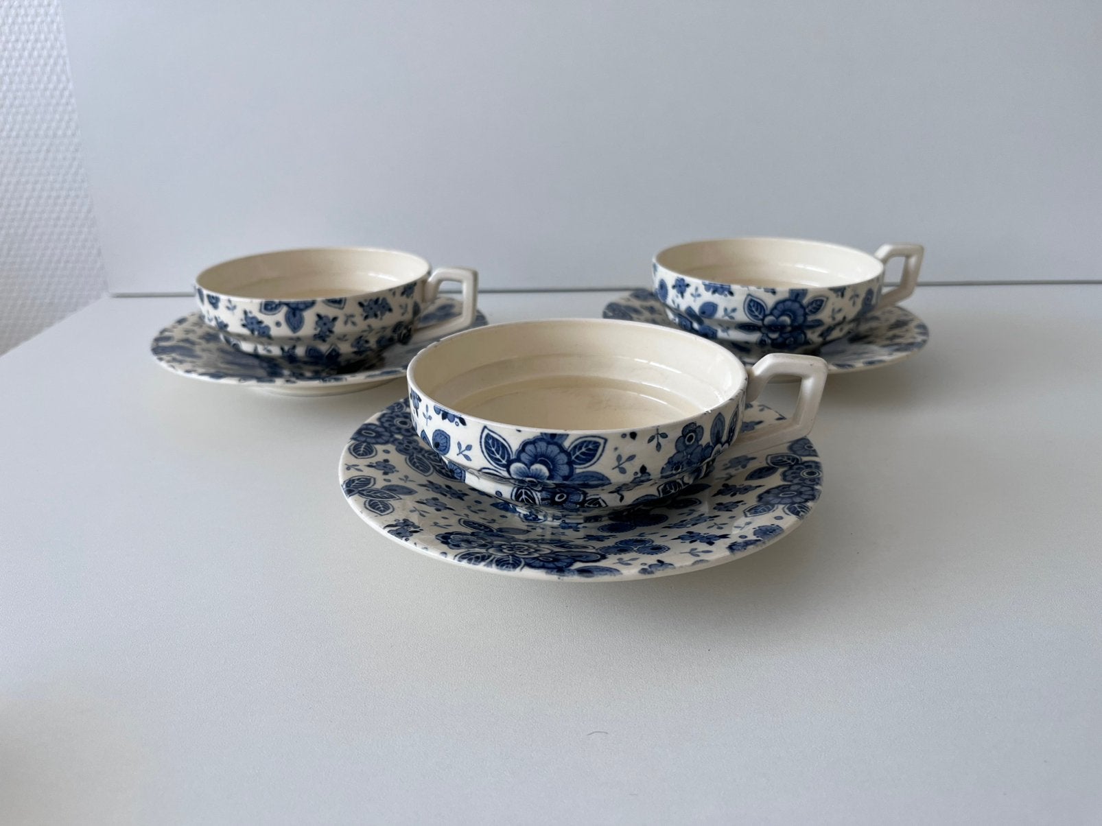 Beatrix servies 3 kop en schotels Societe Ceramique, Ophalen of Verzenden