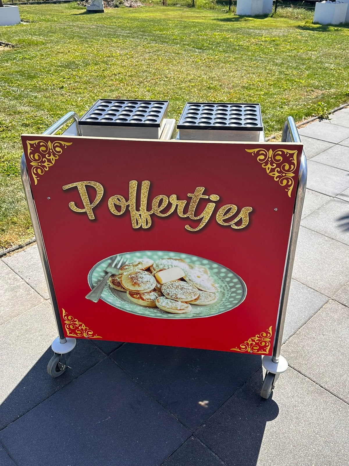 Poffertjes kar te huur- 50 poffertjes per keer bakken, Ophalen, Zo goed als nieuw, Overige