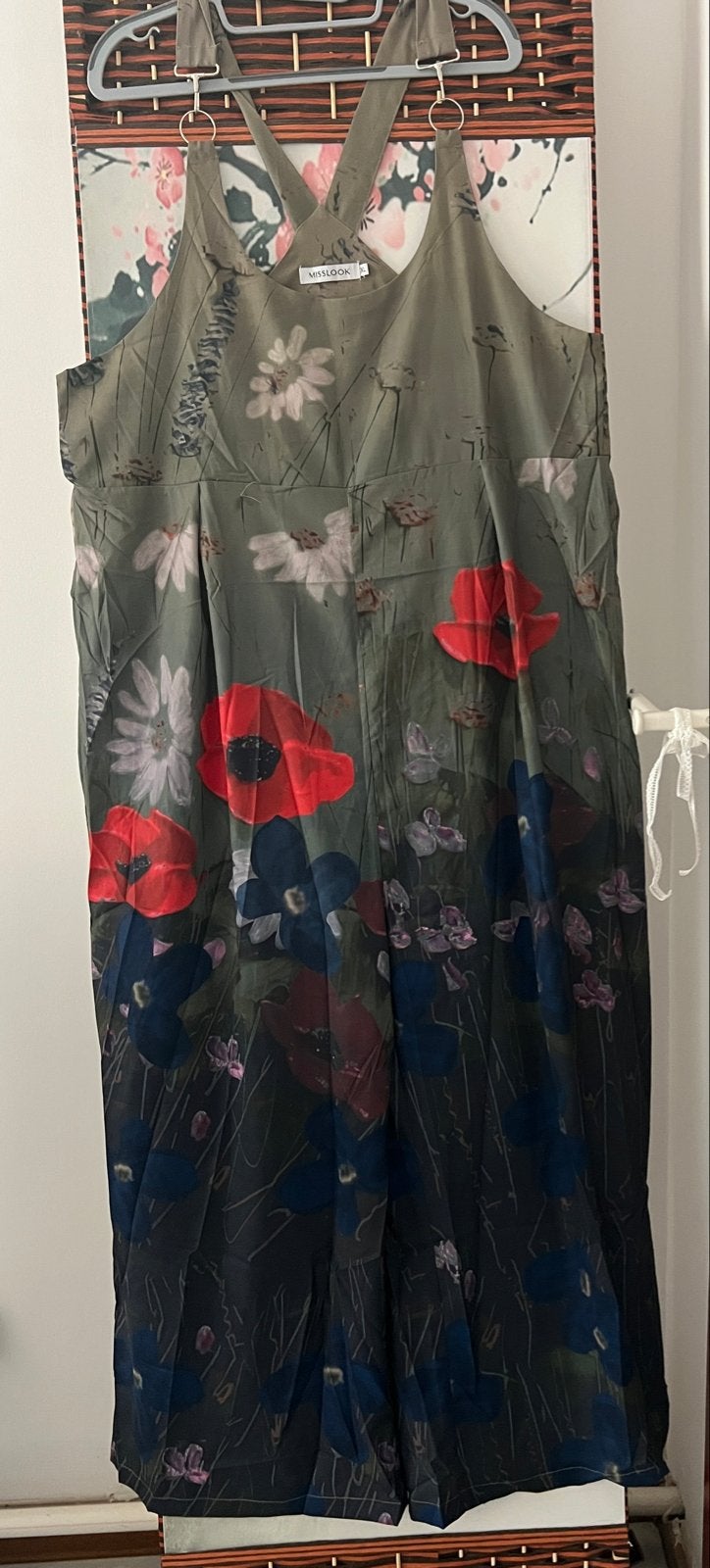 Misslook Jumpsuit met bloemenprint - Maat XL, Kleding | Dames, Maat 46/48 (XL) of groter, Nieuw, Ophalen of Verzenden, Onder de knie