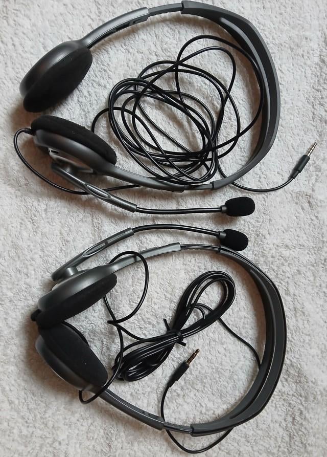 headset(s) Logitech bedraad, Verzenden, Logitech, On-ear, Zo goed als nieuw