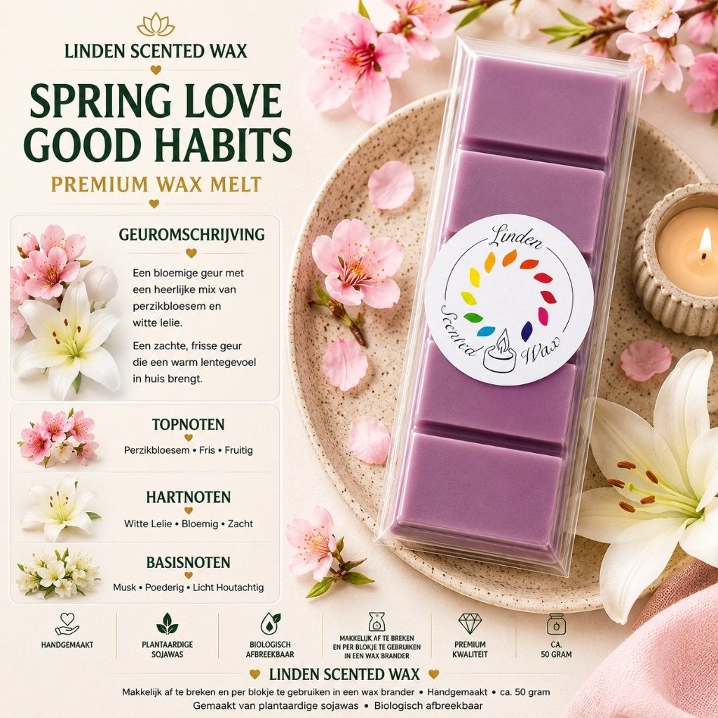 Waxmelts SPRING LOVE Good Habits parfum waxmelt geur rituals, Overige merken, Ophalen of Verzenden, Kaars, Was