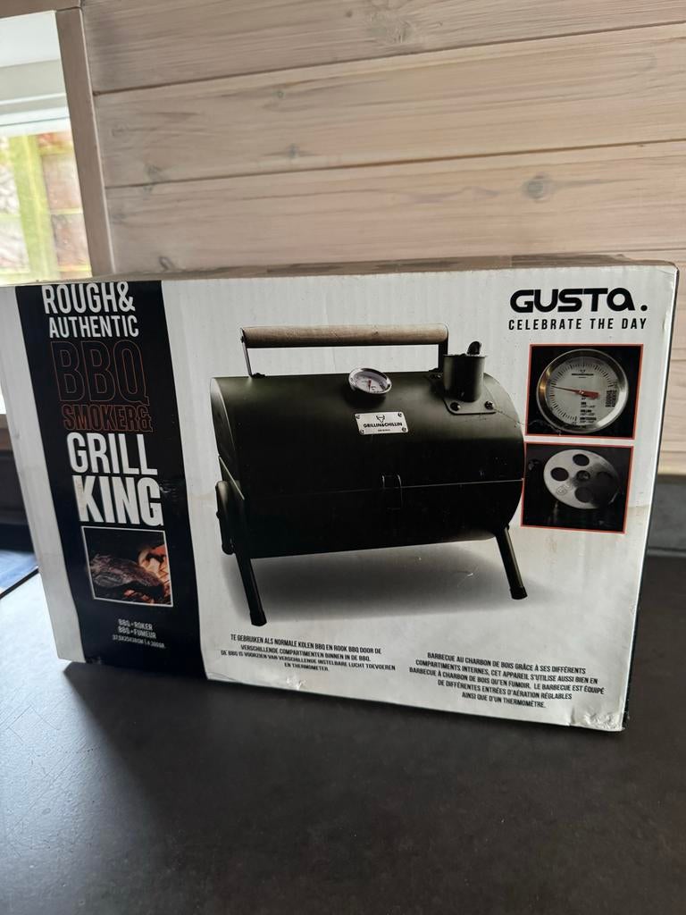 Gusta BBQ Smoker & Grill King - Nooit gebruikt!, Ophalen, Nieuw
