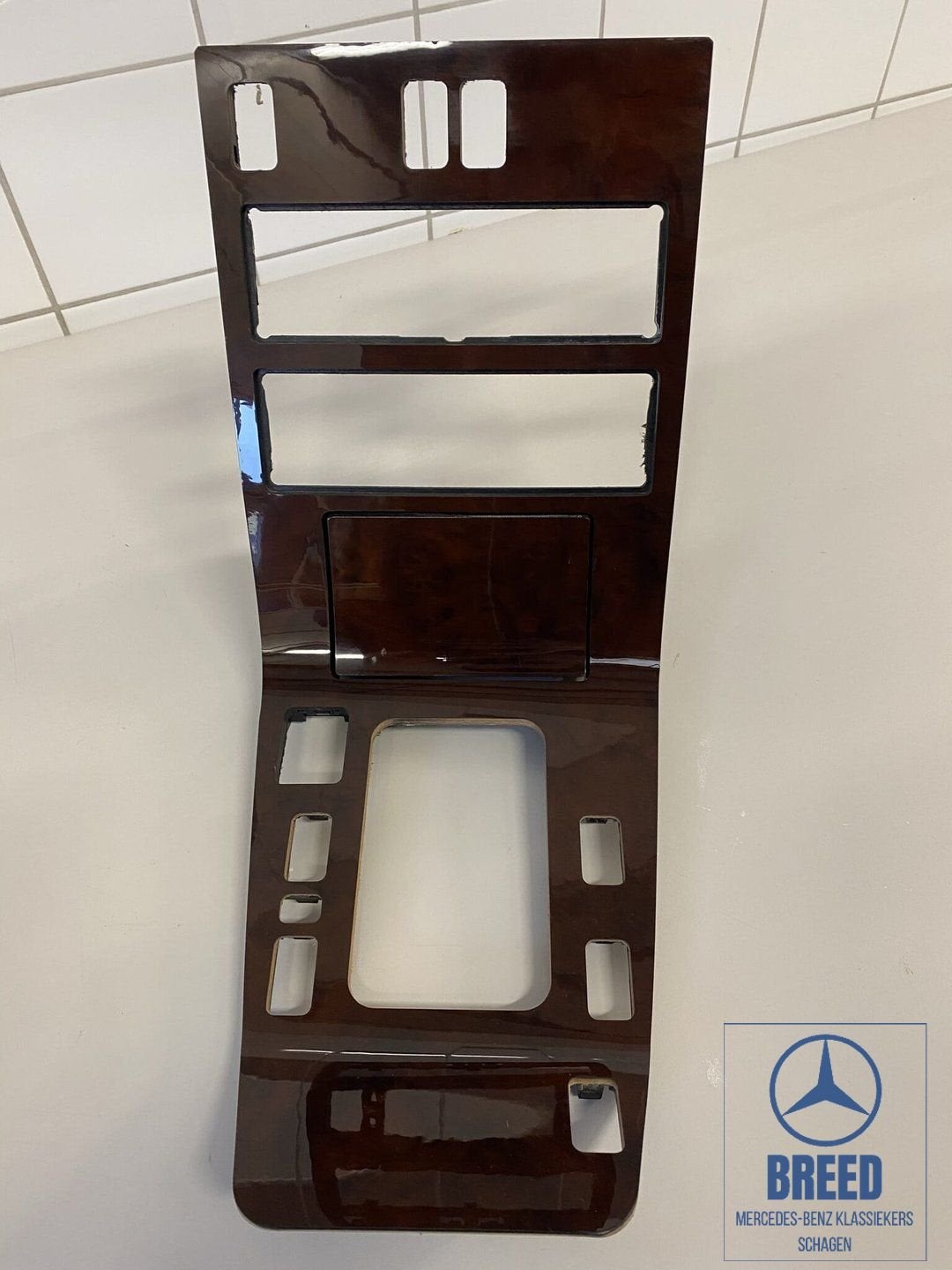 NOS wortelnotenhouten paneel middenconsole Mercedes W140, -, Nieuw, Ophalen of Verzenden, -