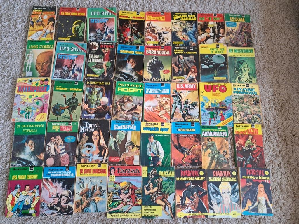 85 mini strips/pockets, Meerdere stripboeken, Ophalen of Verzenden, Gelezen