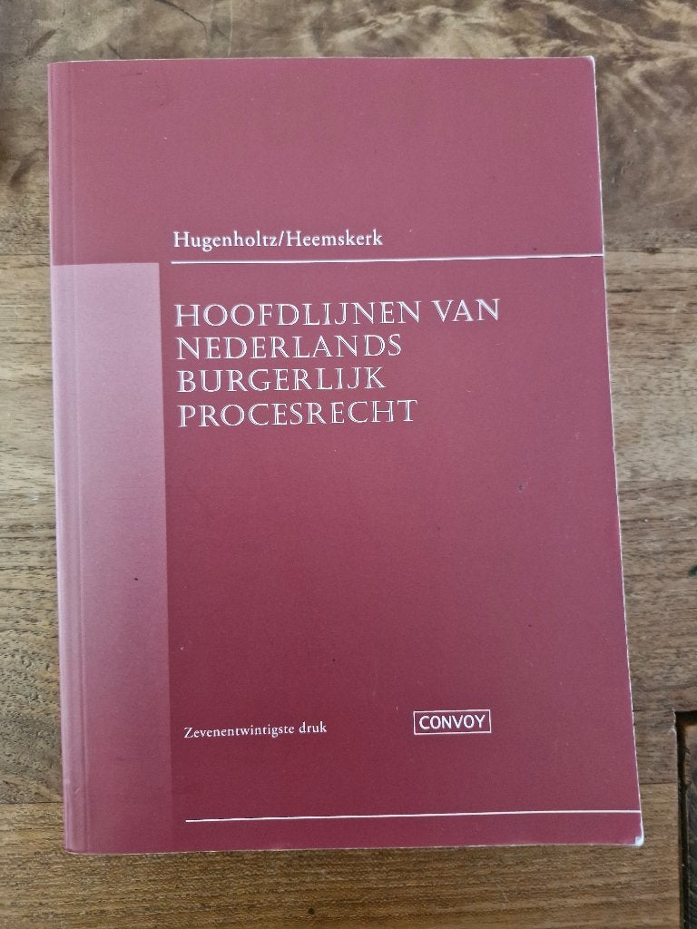 Hoofdlijnen van Nederlands burgerlijk procesrecht 27e druk, Boeken, Studieboeken en Cursussen, Diverse, Ophalen of Verzenden, Alpha