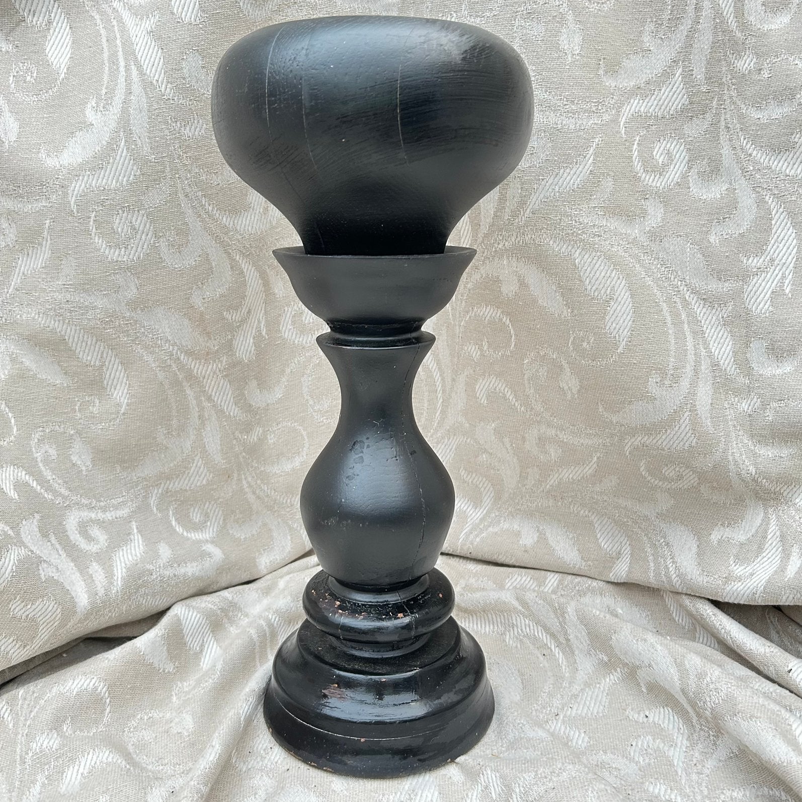 Antieke oude hoedenstandaard 37 cm zwart, Ophalen of Verzenden