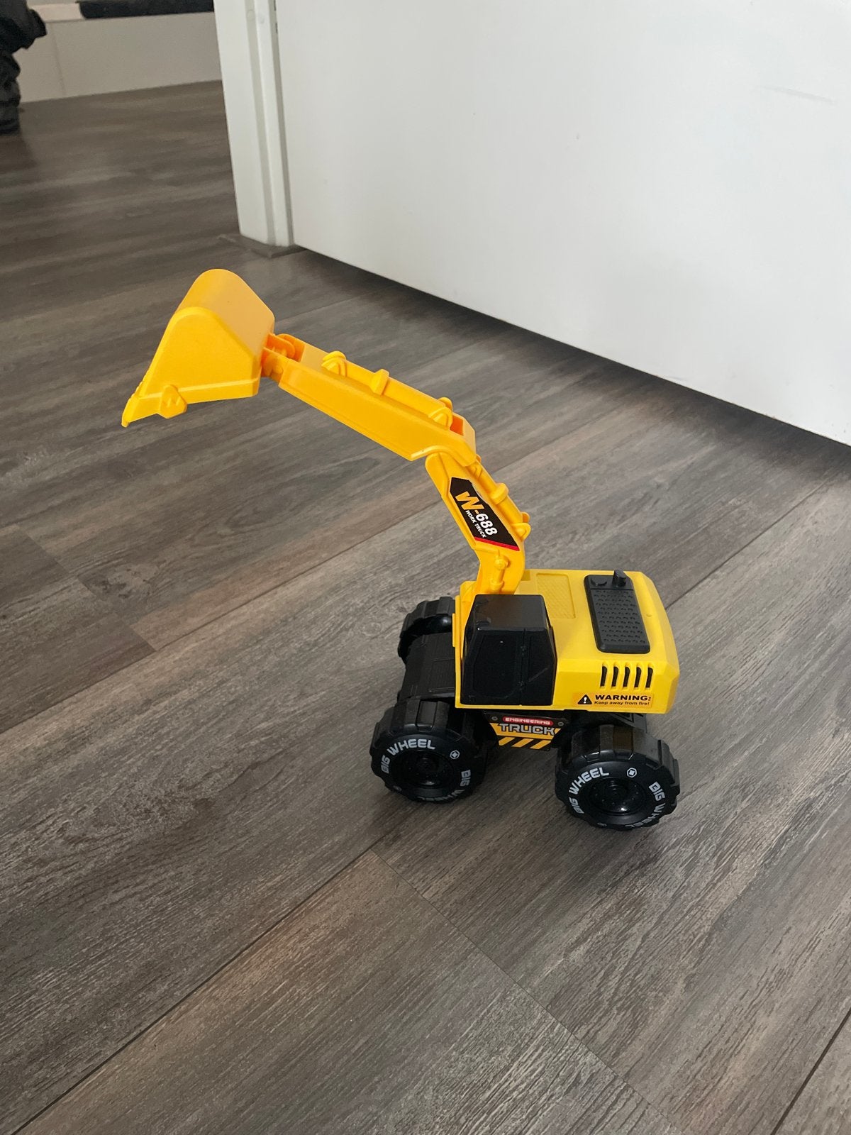 Gele speelgoed graafmachine met licht en geluid, Kinderen en Baby's, Ophalen of Verzenden, Gebruikt