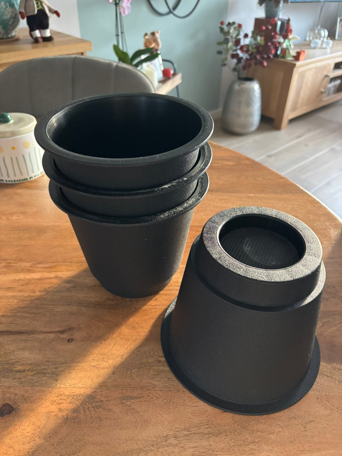 Meubel/bed-verhogers 3 wk oud, Ophalen, Overige materialen, Eenpersoons, Zwart
