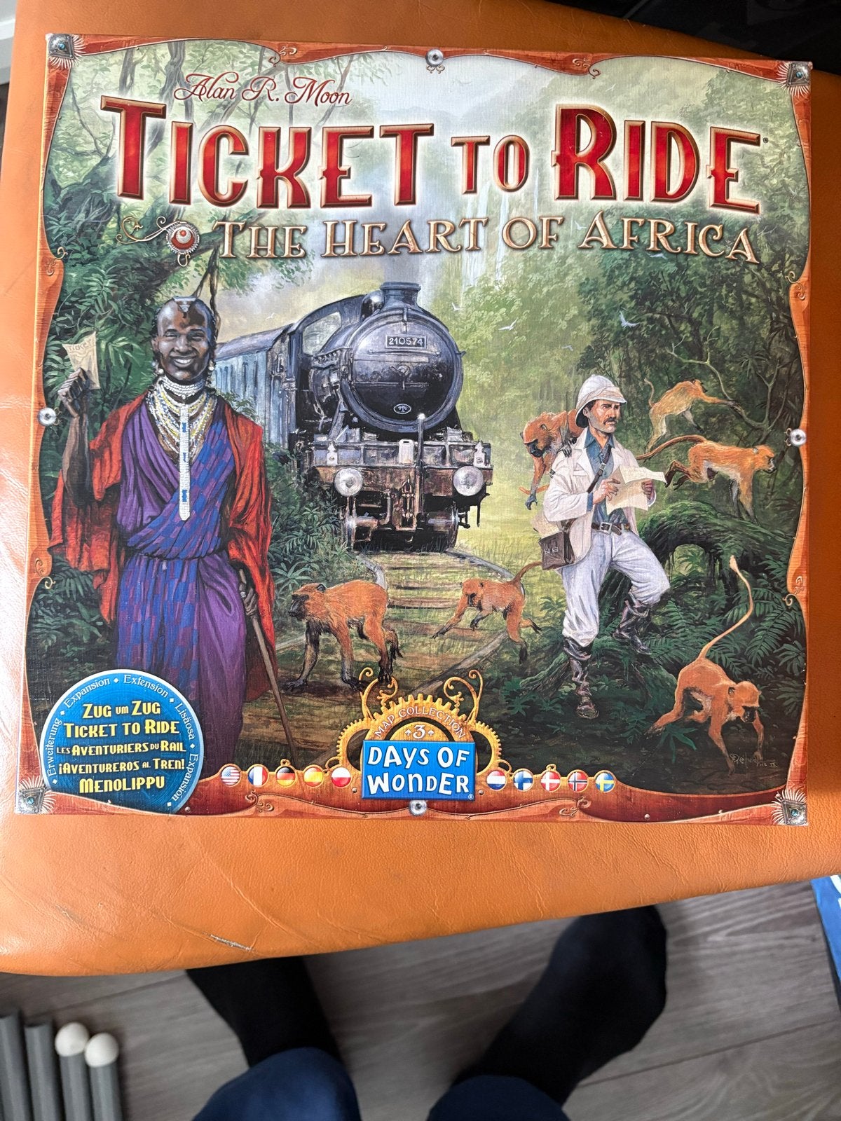 Ticket to Ride: The Heart of Africa - Uitbreiding, Drie of vier spelers, Ophalen of Verzenden, Gebruikt