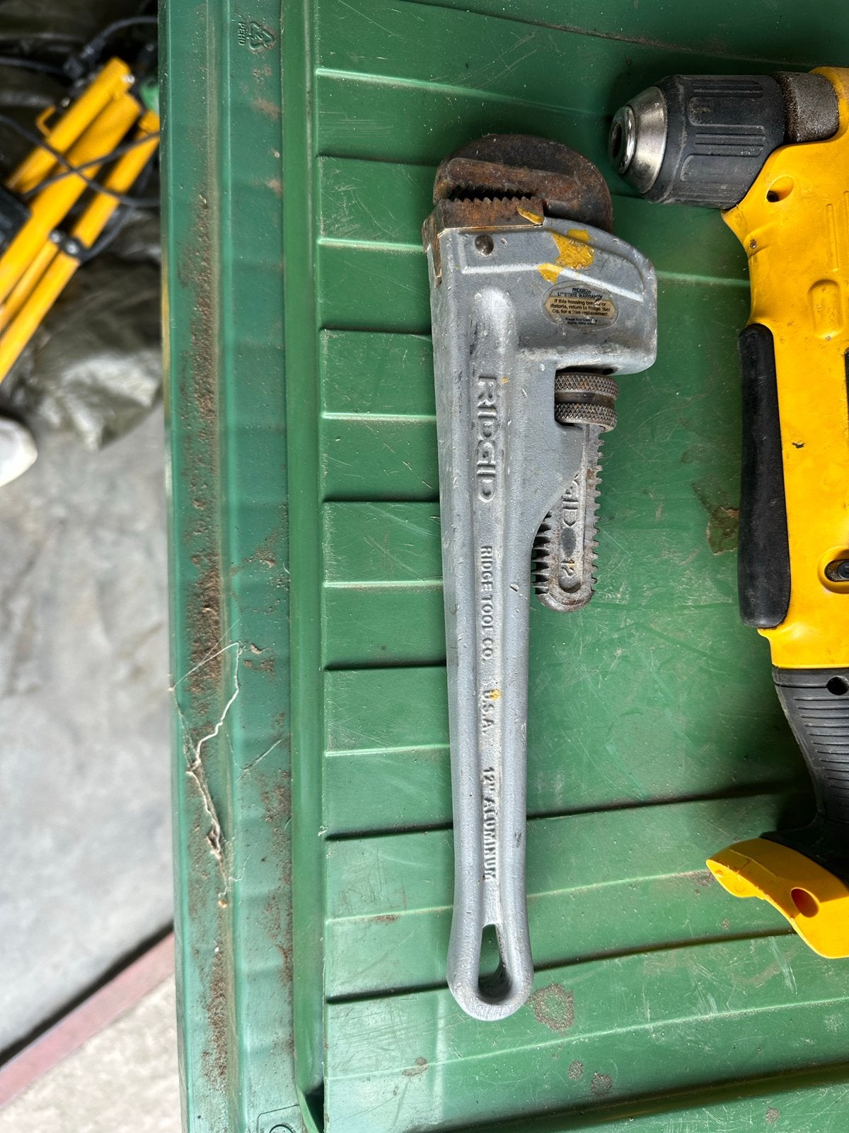 Ridgid 12" Aluminium Moersleutel - Gebruikt, Doe-het-zelf en Verbouw, Ophalen of Verzenden, Gebruikt, Sleutel/ratel, Ridgid