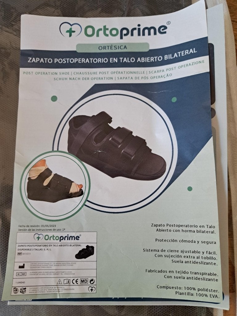 Gipsschoen orthoprime bilateraal postoperatieve schoen, Ophalen of Verzenden, Nieuw