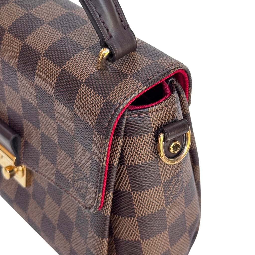Louis Vuitton croisette damier ebene crossbody tas blokjes image 8