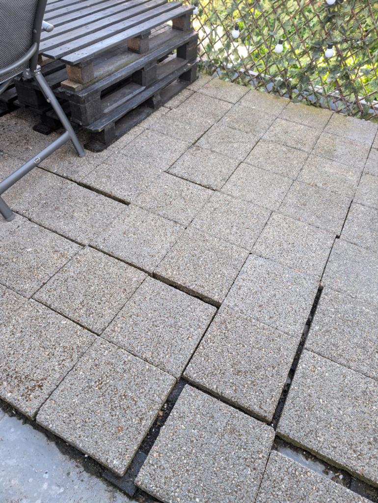 80 terrastegels GRATIS, Tuin en Terras, Ophalen, Beton, Terrastegels
