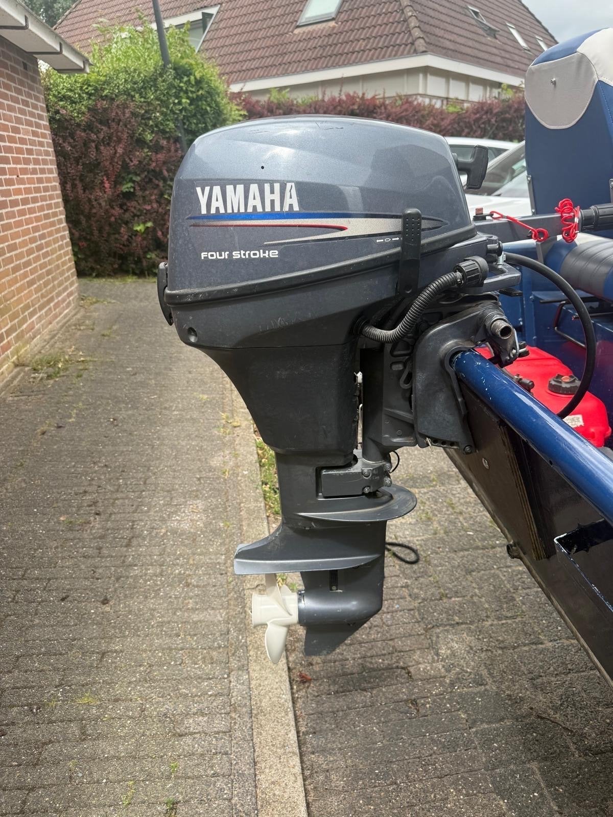 Yamaha 9,9pk 4-takt buitenboordmotor met brandstoftank, Watersport en Boten, Ophalen, Gebruikt, 5 tot 10 pk, Viertaktmotor