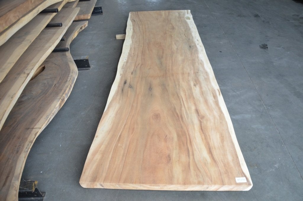 Suar boomstamtafel 350 cm-  BT250- 3,5  m boomstamtafel, Overige houtsoorten, 100 tot 150 cm, Ophalen of Verzenden, Vijf personen of meer