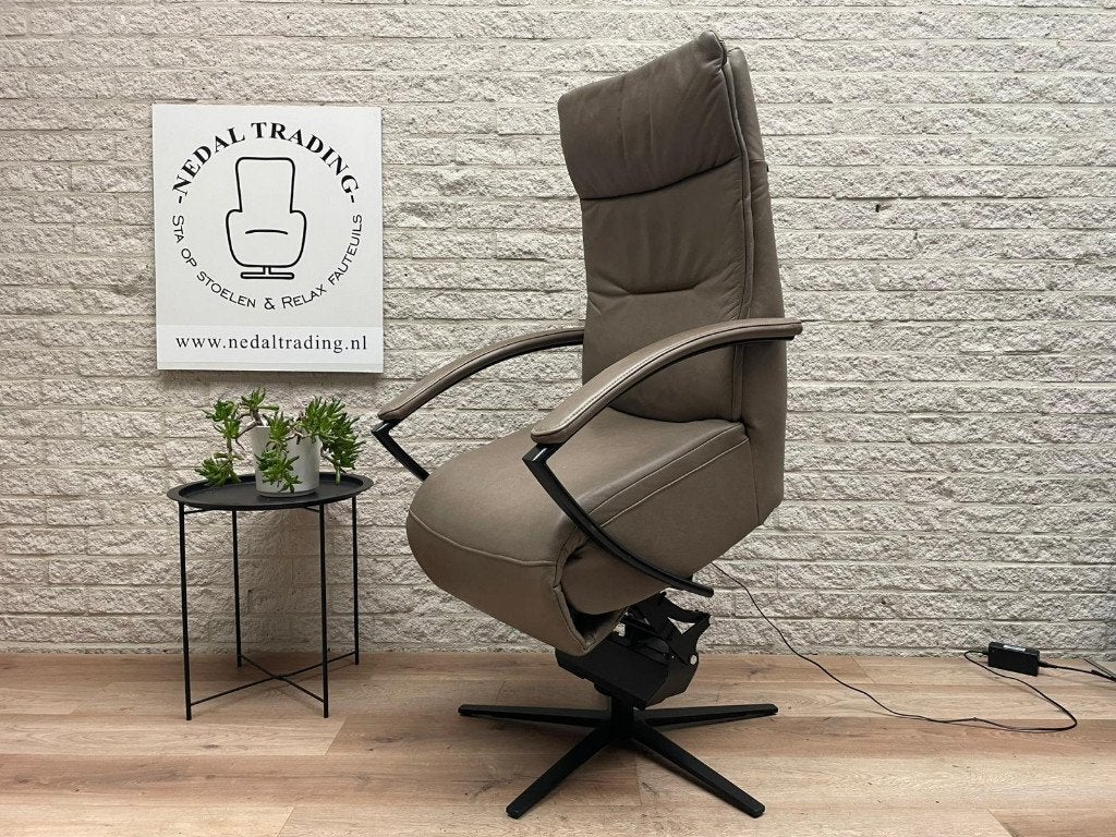 Luxe Sta op stoel Hukla relax fauteuil verstelbare stoel, Huis en Inrichting, Fauteuils, Ophalen, N, N, Leer
