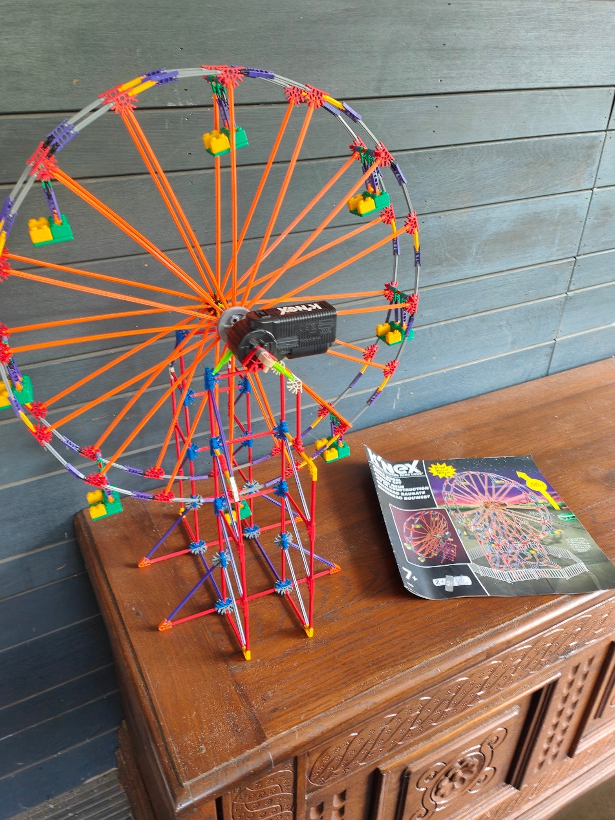 K'NEX Reuzenrad met motor - Compleet bouwpakket, Ophalen of Verzenden, Gebruikt, K'nex