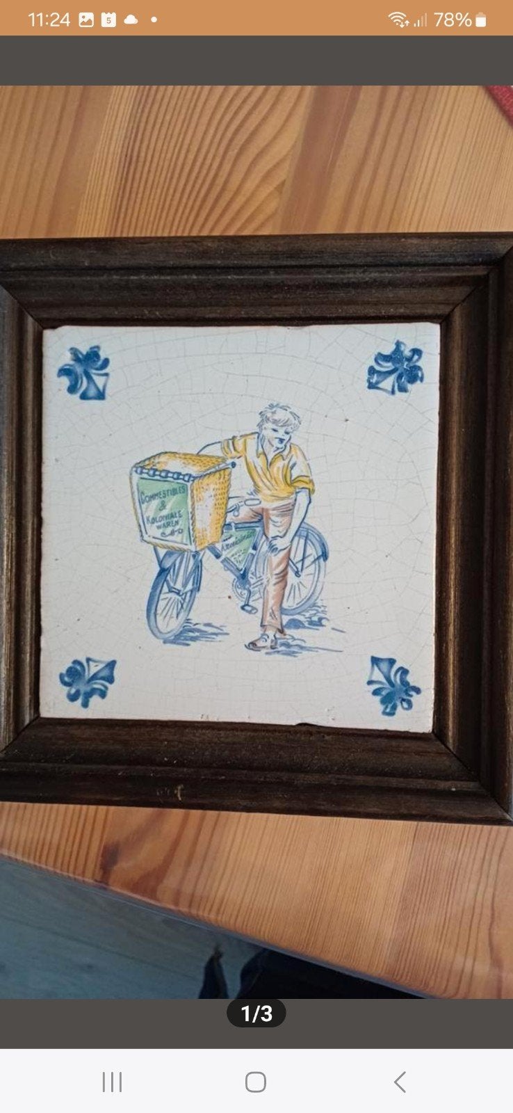 tegeltje, Ophalen