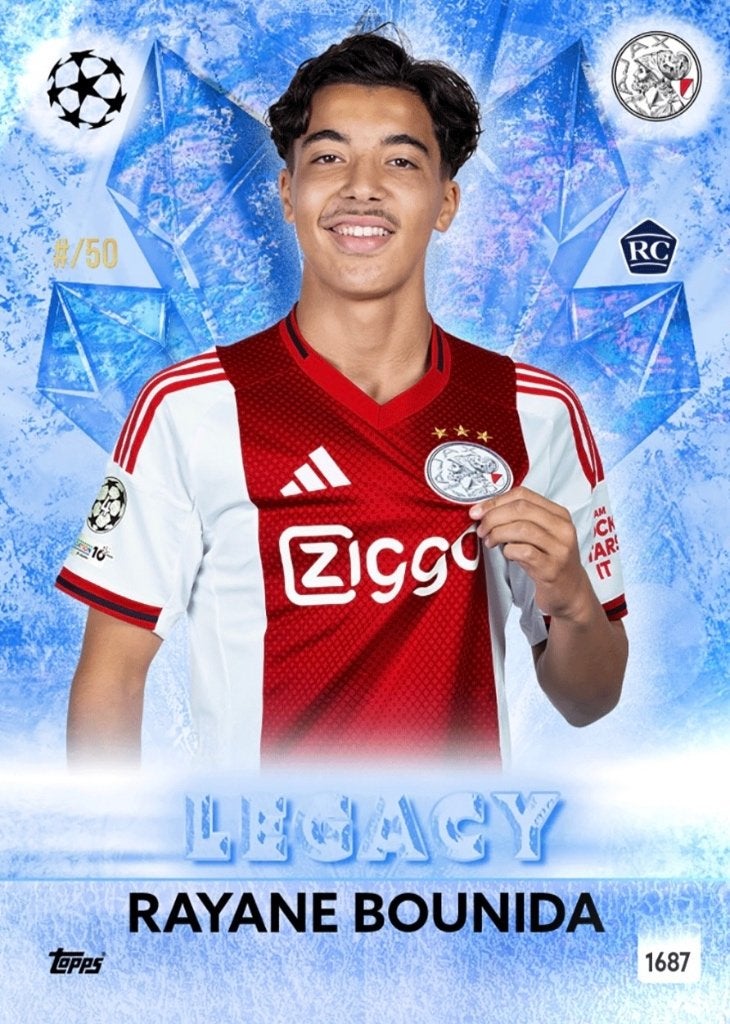 Rayane Bounida Topps Rookie /50, Verzenden, Zo goed als nieuw, Ajax, Spelerskaart