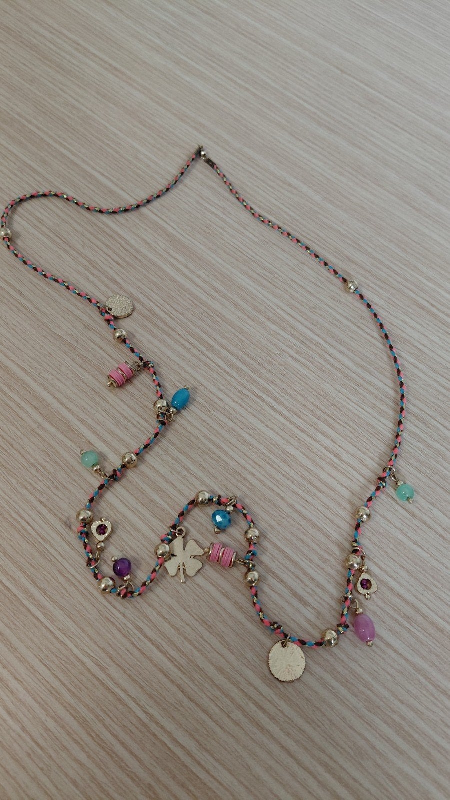 Ketting met bedels, Ophalen of Verzenden, Zo goed als nieuw