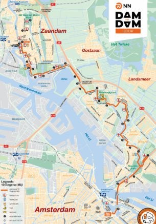 dam tot damloop 2 startbewijzen, Ophalen of Verzenden, Nieuw, Overige typen, Overige merken
