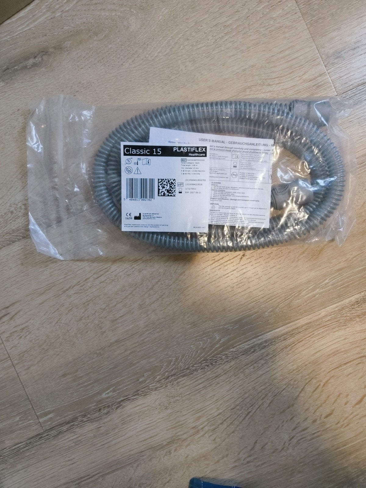 Plastiflex Classic 15 slang  CPAP - Nieuw in verpakking, Diversen, Ophalen of Verzenden, Nieuw