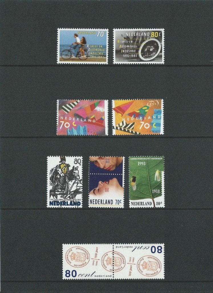 Nederland Jaarcollectie Bijzondere Postzegels 1993, Postzegels en Munten, Postzegels | Nederland, Verzenden, Na 1940, Postfris