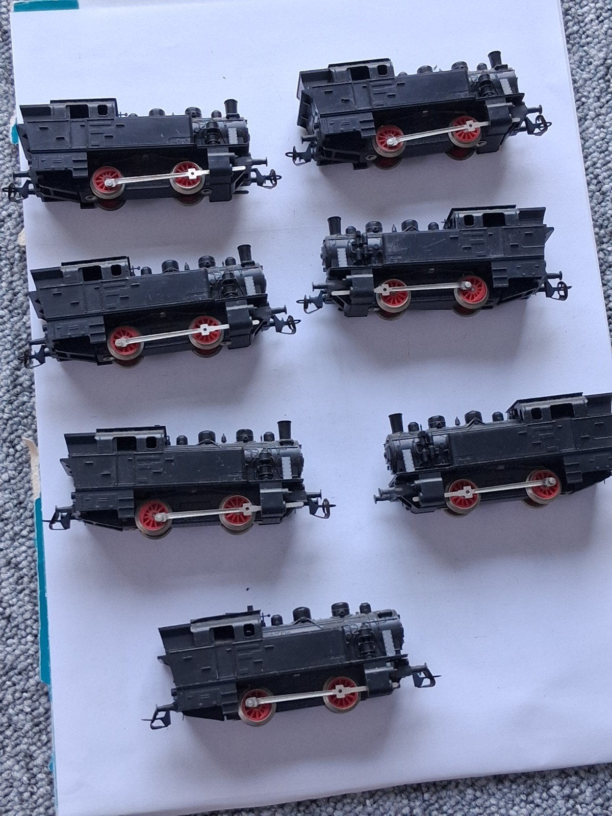 Set van 7 werkende locs en 8 wagons TT spoor, Overige merken, Gebruikt, Ophalen of Verzenden, Analoog