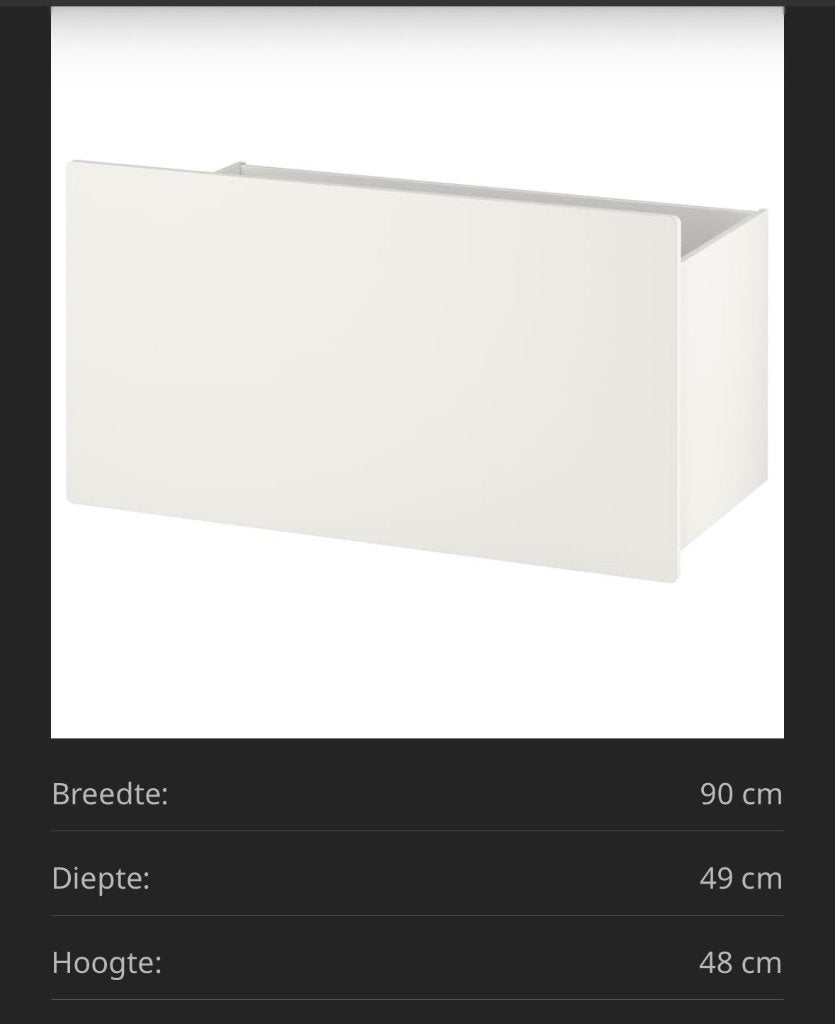 Kist Smastad ikea, Ophalen, Overige materialen, 50 tot 100 cm, Zo goed als nieuw