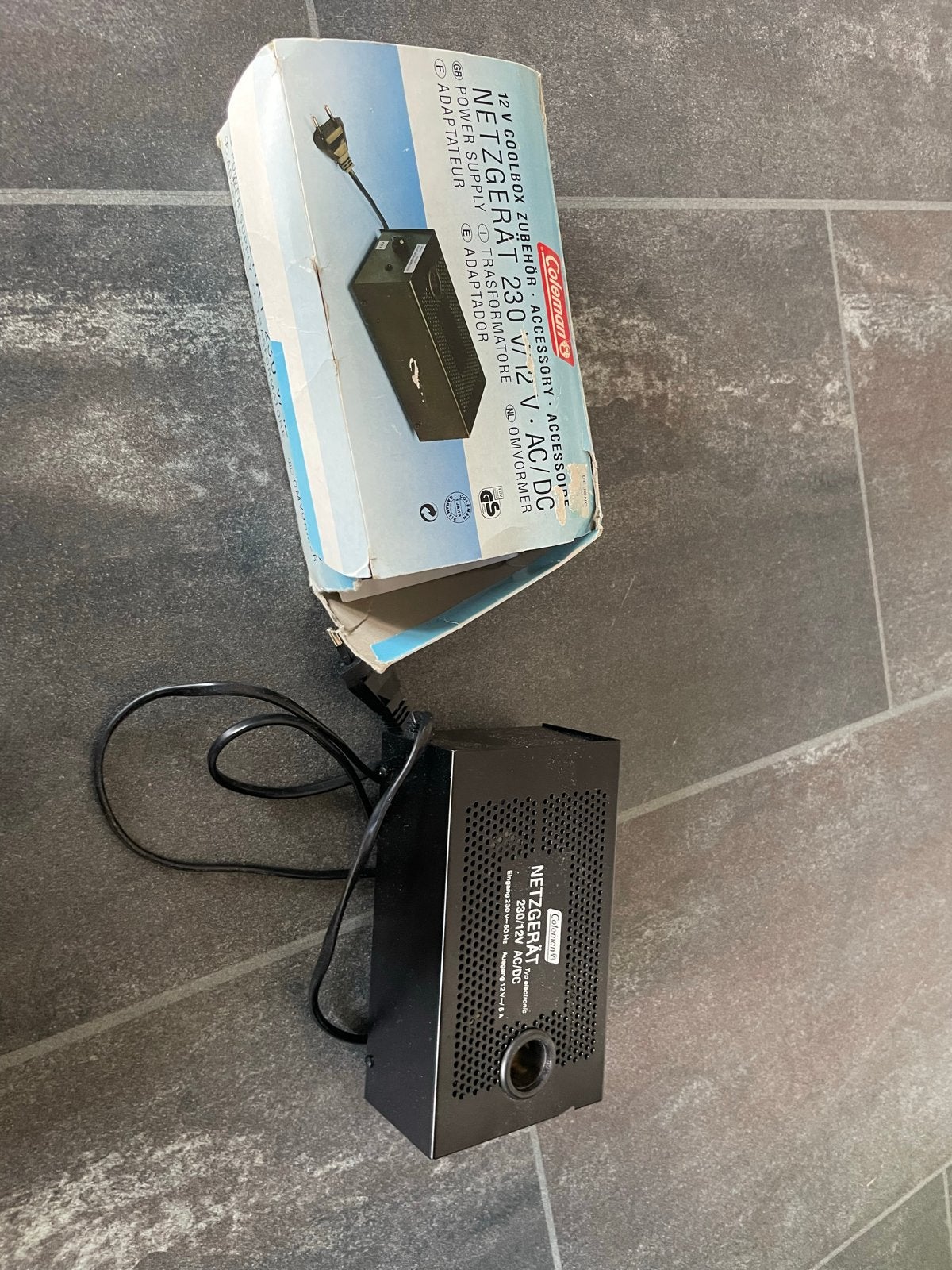 Coleman 12V Coolbox Netvoeding 230V/12V AC/DC Adapter, Ophalen, Gebruikt
