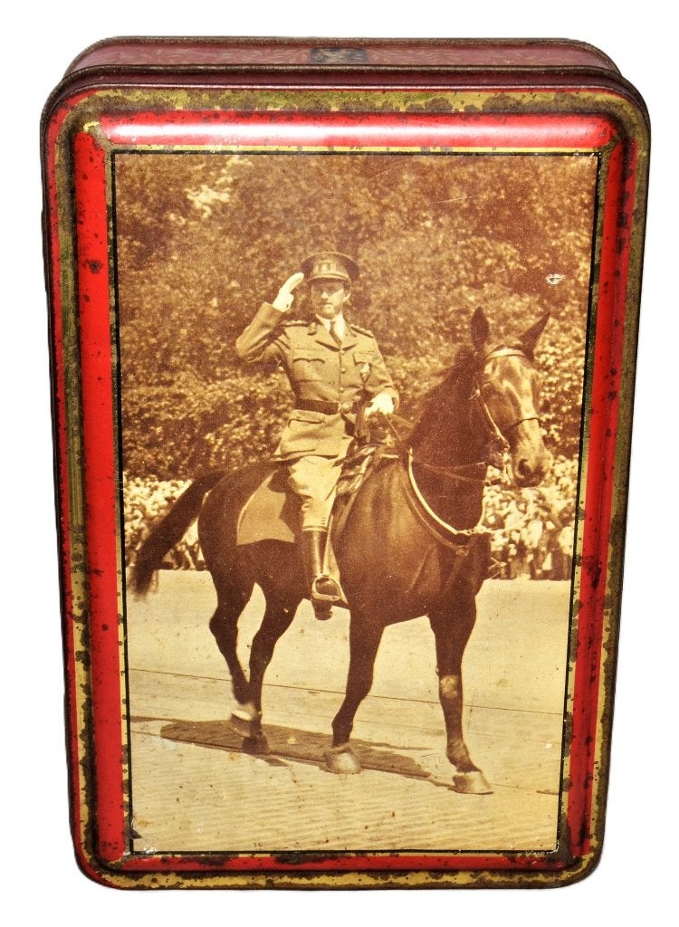 Belgisch blik koninklijk huis paard koning, Verzamelen, Ophalen of Verzenden, Zo goed als nieuw, Overige