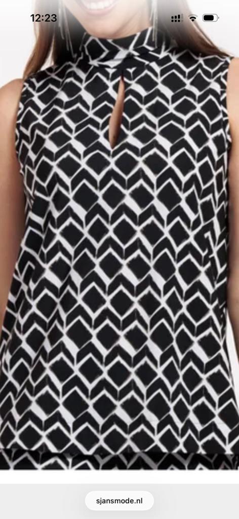 Studio Anneloes, top Isolde Graphic XL, Kleding | Dames, Ophalen of Verzenden, Nieuw, Maat 42/44 (L), Zwart