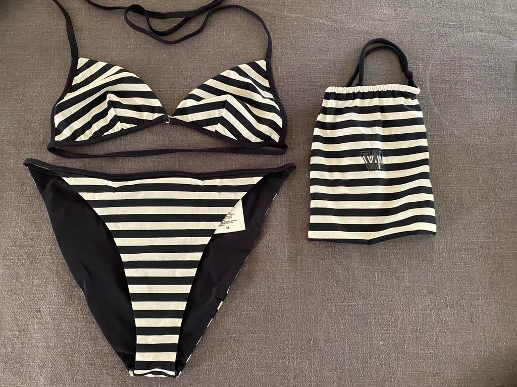 Weekend Max Mara bikini zwart wit gestreept NIEUW XS / S, Verzenden, Zwart, Nieuw, Maxmara
