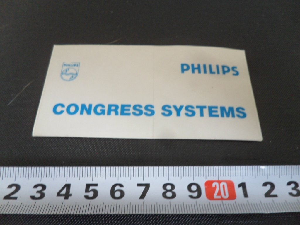 sticker transparant logo PHILIPS congress systems *, Verzamelen, Ophalen of Verzenden, Zo goed als nieuw