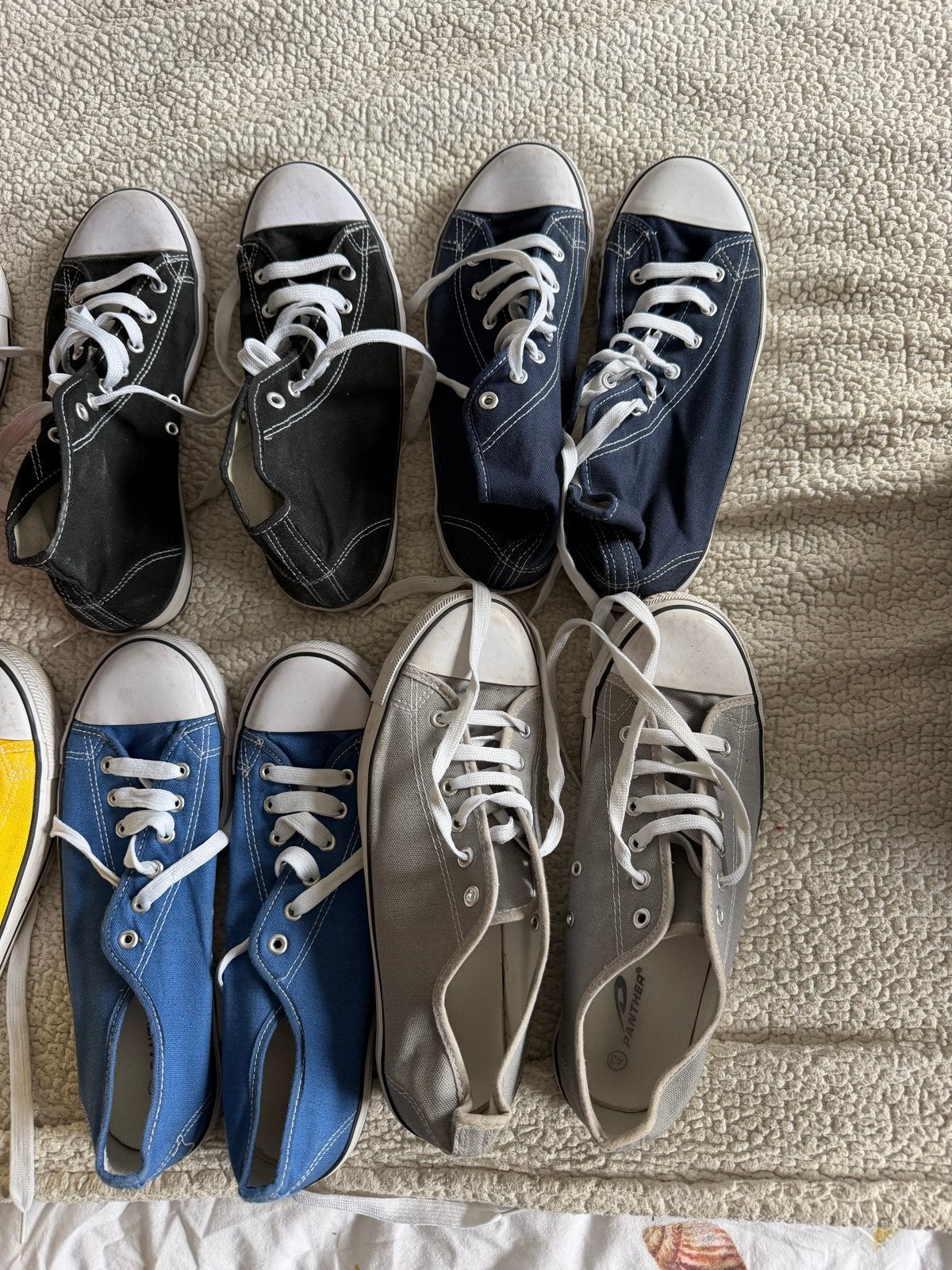 Partij gympen maat 42 en 43, diverse kleuren, Kleding | Dames, Schoenen, Ophalen of Verzenden, Gedragen, Groen, Sneakers of Gympen