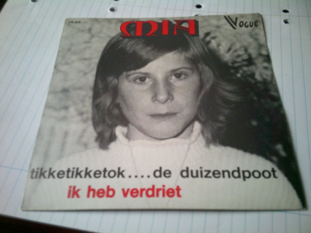 MIA TIKKETIKKETOK .... DE DUIZENDPOOT - IK HEB VERDRIET, Cd's en Dvd's, Vinyl | Nederlandstalig, 7 inch, Ophalen of Verzenden
