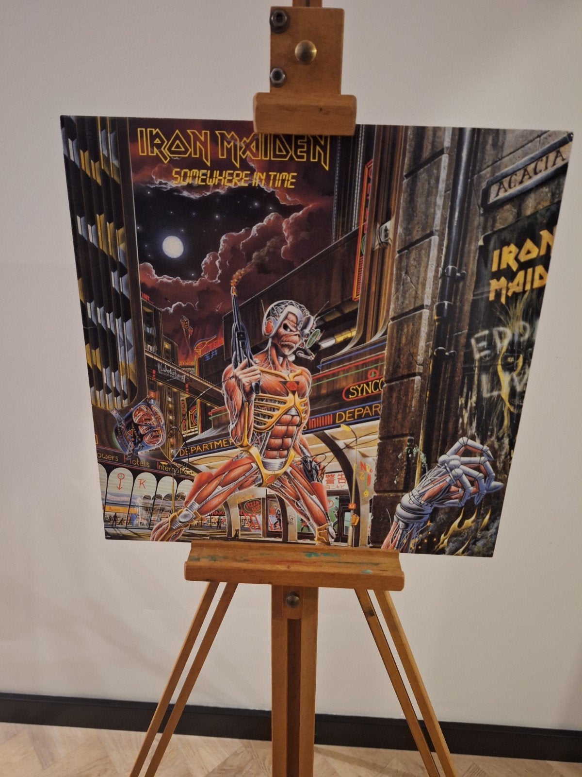 Iron Maiden - Somewhere in Time (Originele uitgave 1986), LP, Gebruikt, Originele persing, Ophalen of Verzenden