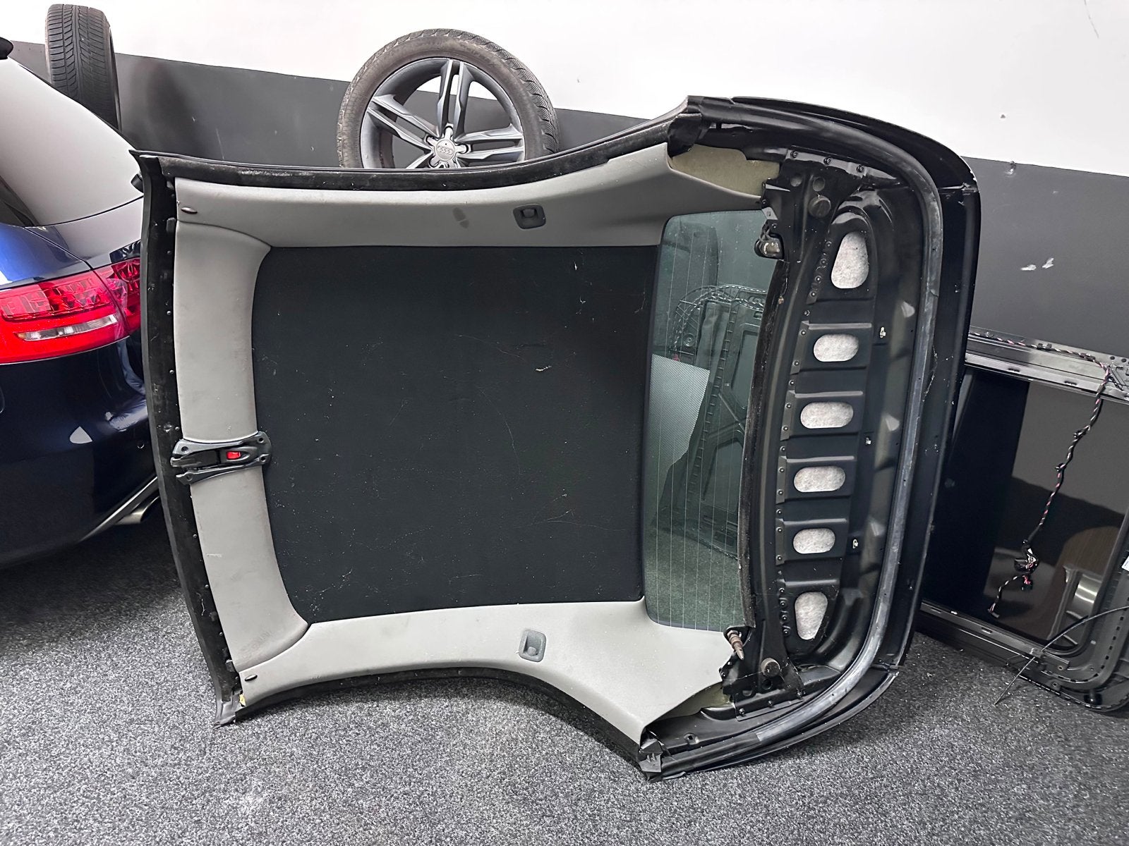 Hardtop voor cabriolet - Zwart, gebruikt porsche, Gebruikt, Achterklep, Voor, Porsche