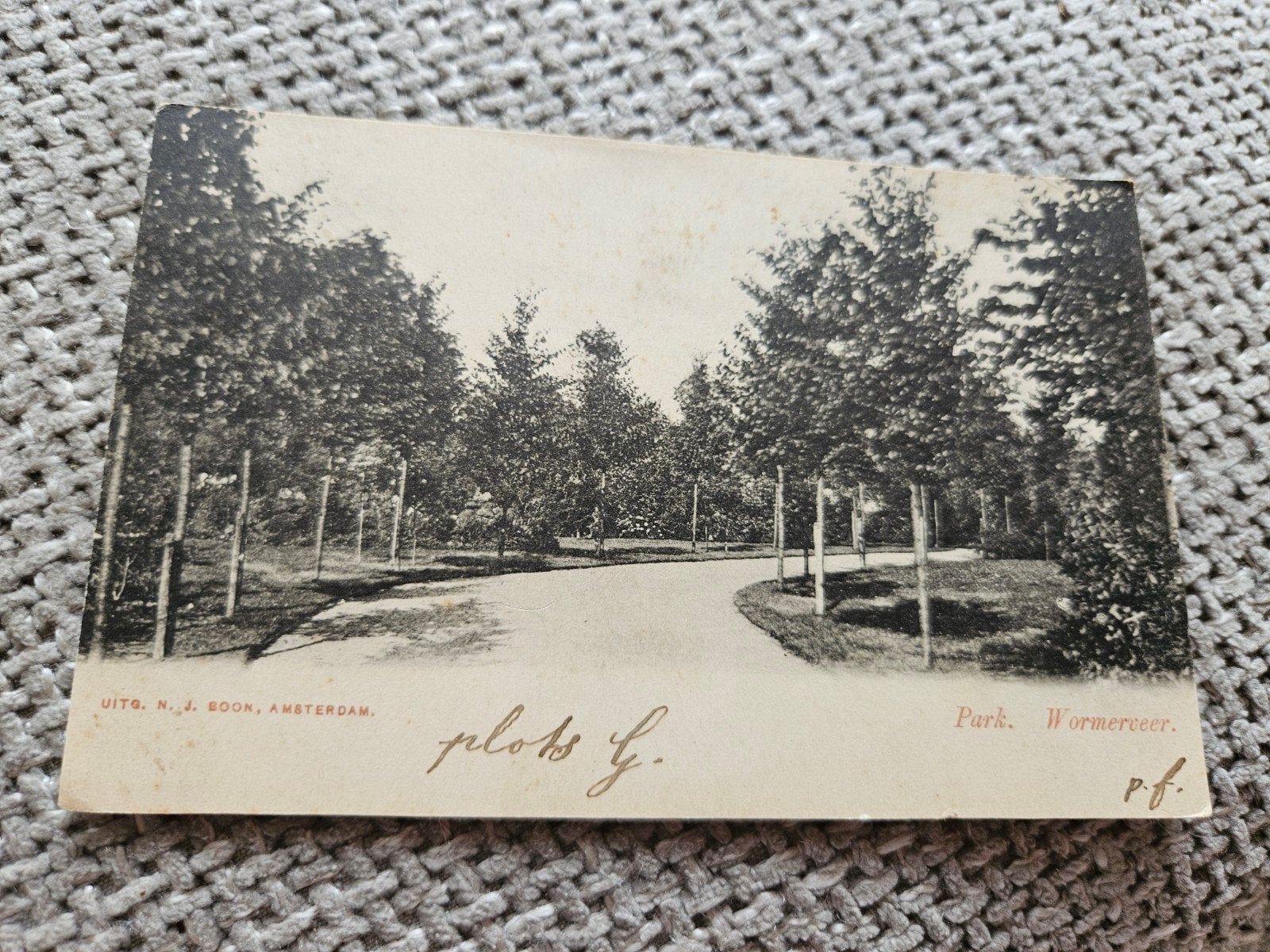 Wormerveer park, Ophalen of Verzenden, Voor 1920, Gelopen, Noord-Holland