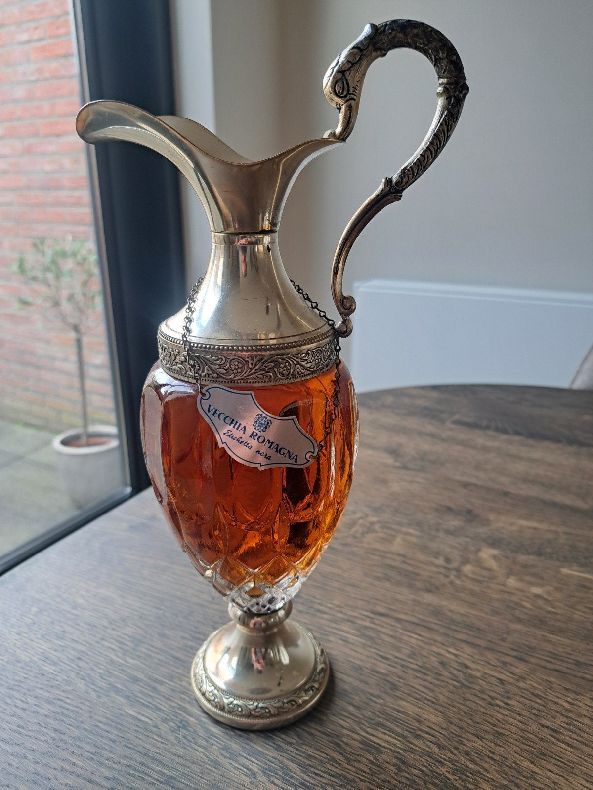 Vintage Vecchia Romagna Brandy Karaf - Etichetta Nera, Ophalen of Verzenden