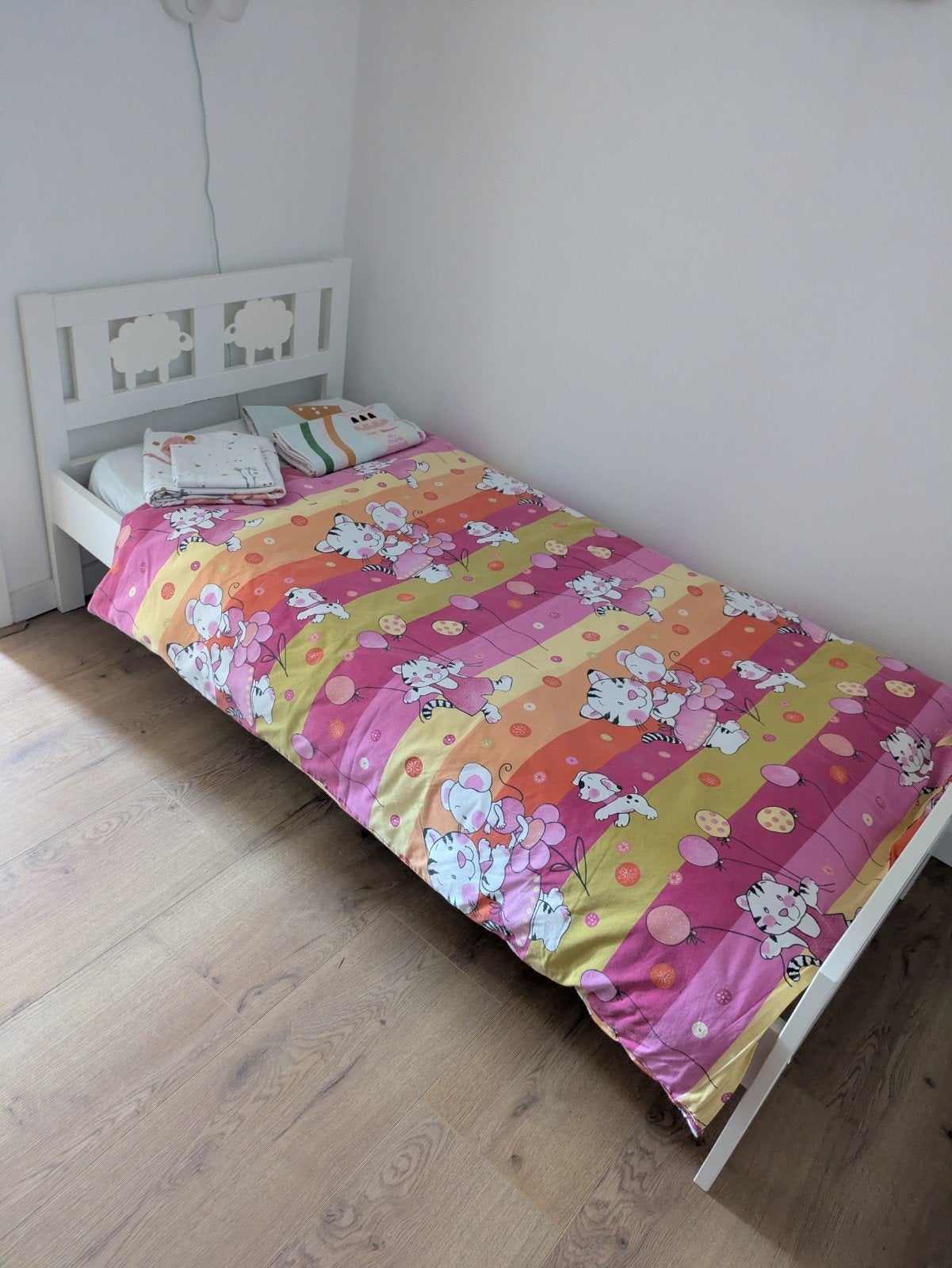 ikea peuterbed met latten bodem., Ophalen, 140 tot 160 cm, 70 tot 85 cm, Lattenbodem