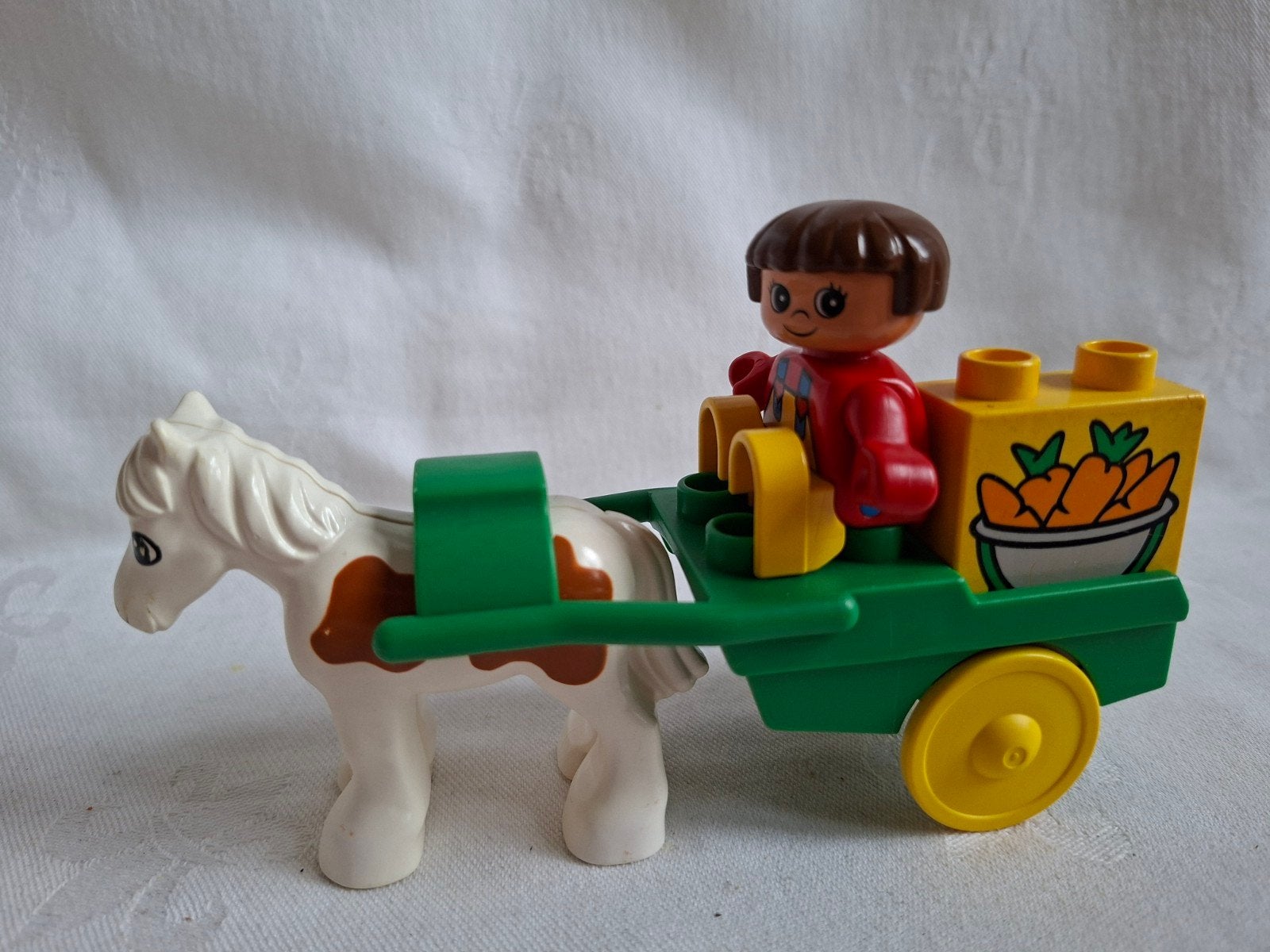 Vintage Duplo set 2695 Paard en wagen, Kinderen en Baby's, Speelgoed | Duplo en Lego, Ophalen of Verzenden, Zo goed als nieuw