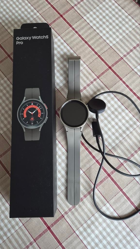 Samsung Galaxy Watch 5 Pro (Gebruikt), Sieraden, Tassen en Uiterlijk, Smartwatches, Gebruikt, Ophalen of Verzenden, Samsung, Waterdicht