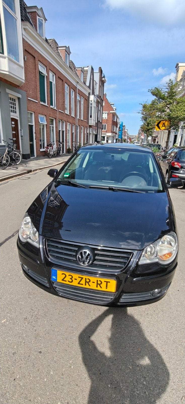 Volkswagen Polo 1.4 16V 59KW 2008 Zwart, Voorwielaandrijving, 40 €/maand, 4 cilinders, Zwart