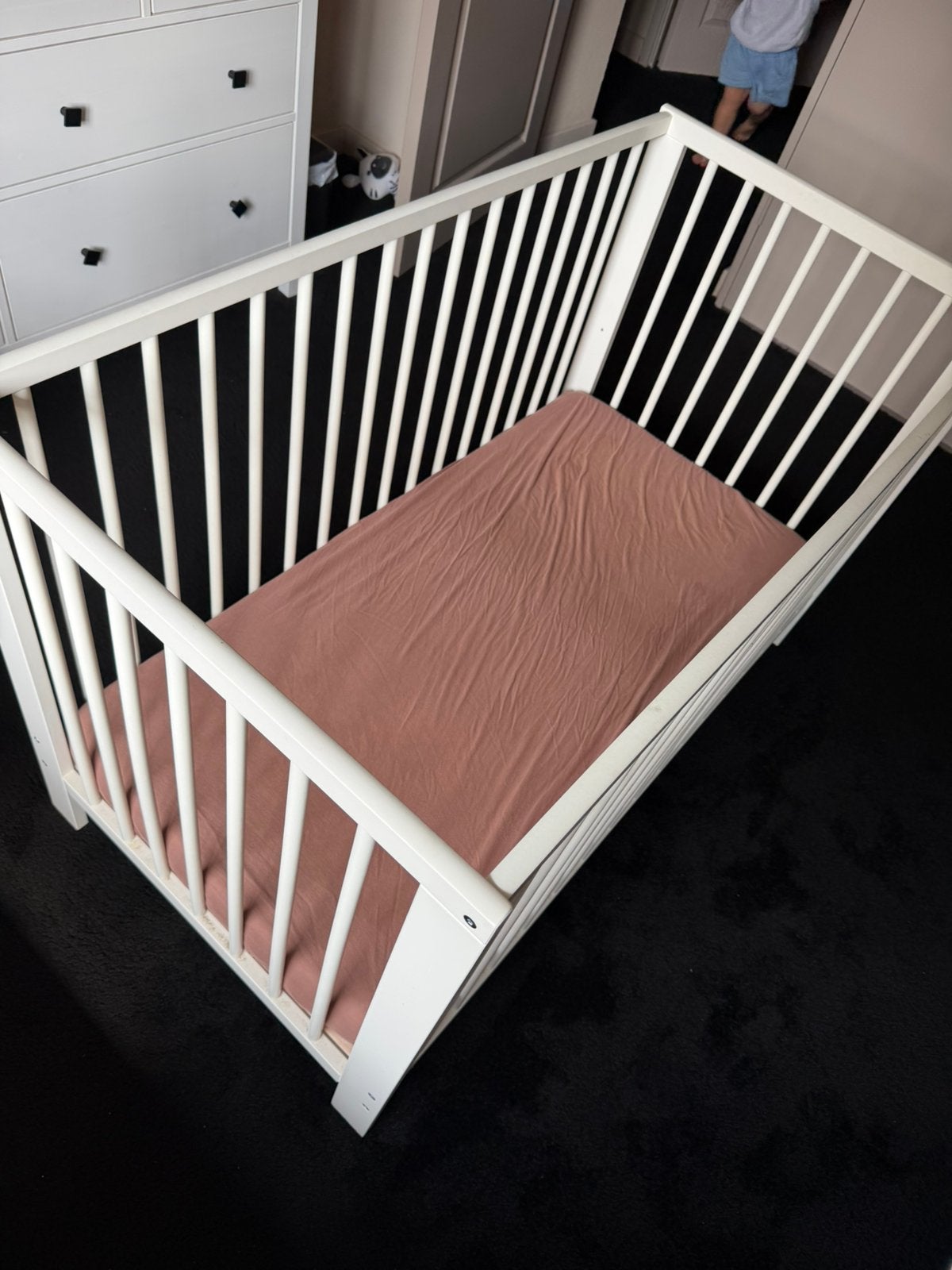 IKEA Ledikant Aerosleep Evolution matras + topper 60x120, Ophalen, Zo goed als nieuw, Ledikant