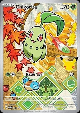 CHIKORITA MEP 046 - MEP BLACK STAR PROMOS, Ophalen of Verzenden, Nieuw, Losse kaart, Foil