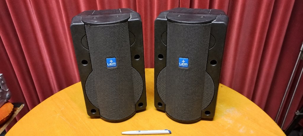2 x LEM SP Media passieve speakers in goede staat., Overige merken, Studiomonitor, Gebruikt, Ophalen of Verzenden